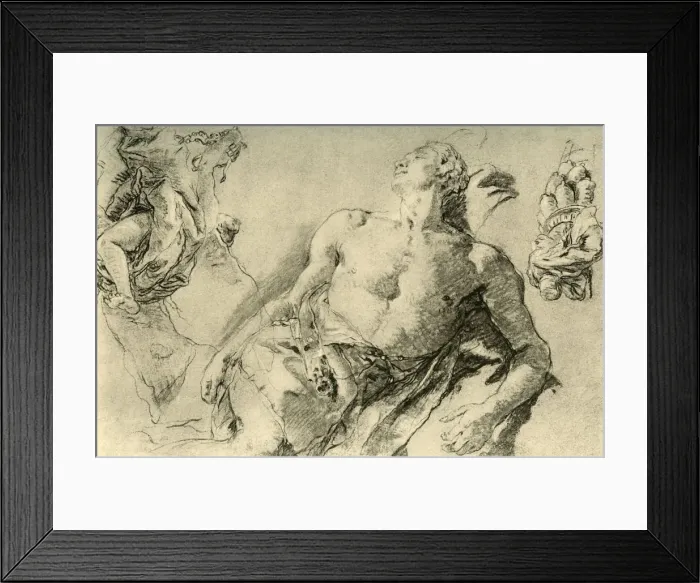 Framed Print : Detail study for the Hyacinth in Bückeburg