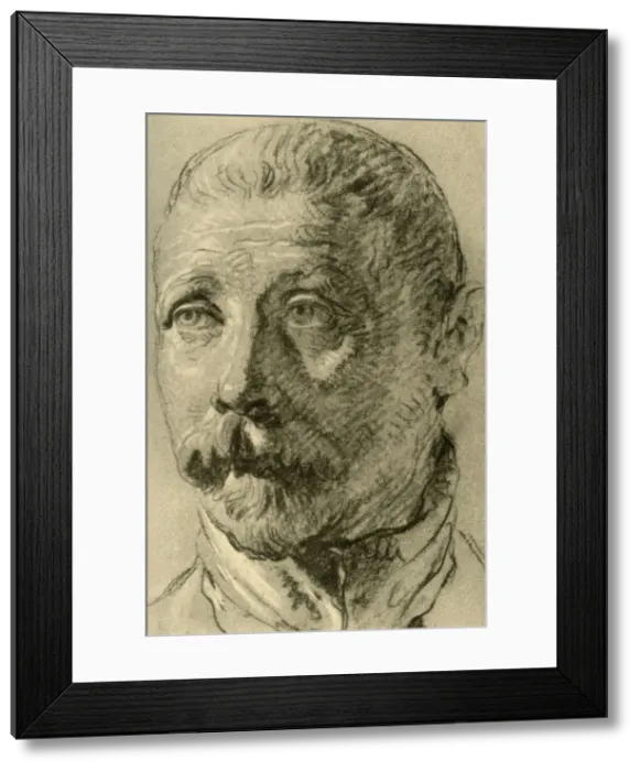 Framed Print : Head of a Bearded Man, mid 18th century, (1928). Artist: Giovanni Battista Tiepolo Framed Print : Head of a Bearded Man, mid 18th century, (1928). Artist: Giovanni Battista Tiepolo