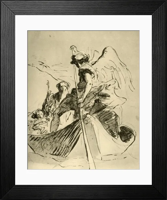 Framed Print : Flight into Egypt, mid 18th century, (1928). Artist: Giovanni Battista Tiepolo Framed Print : Flight into Egypt, mid 18th century, (1928). Artist: Giovanni Battista Tiepolo
