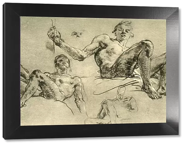 Nude Studies, mid 18th century, (1928). Artist: Giovanni Battista Tiepolo