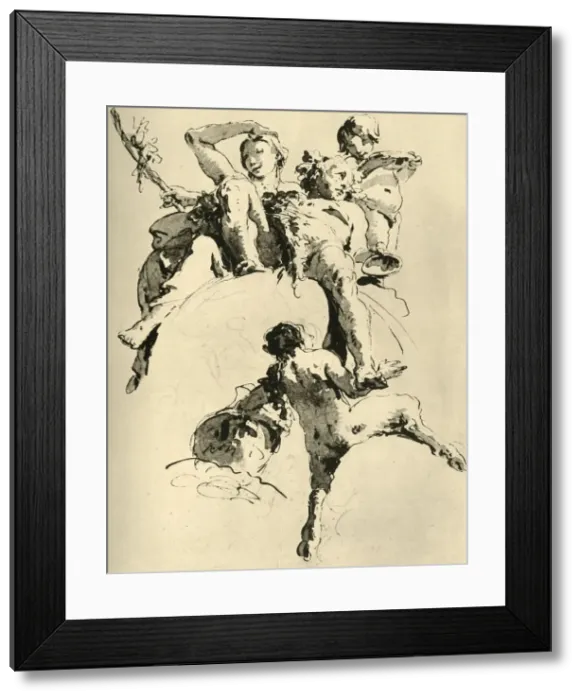 Framed Print : Bacchus and Ariadne, c1740, (1928). Artist: Giovanni Battista Tiepolo Framed Print : Bacchus and Ariadne, c1740, (1928). Artist: Giovanni Battista Tiepolo