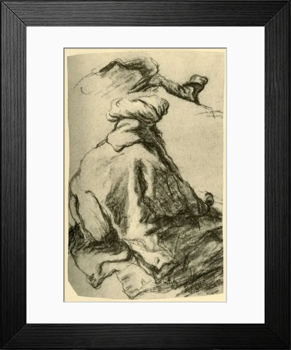 Framed Print : Oriental Seated, c1740s, (1928). Artist: Giovanni Battista Tiepolo Framed Print : Oriental Seated, c1740s, (1928). Artist: Giovanni Battista Tiepolo