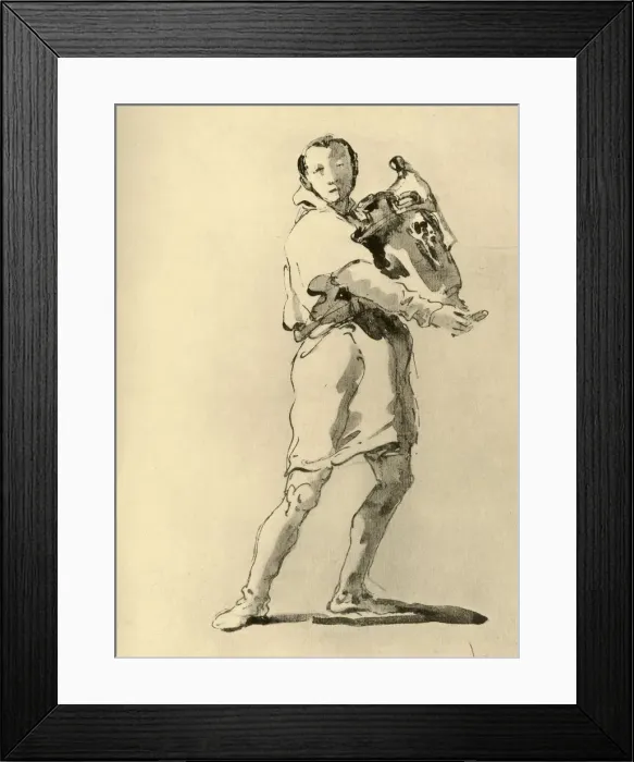 Framed Print : Youth with Amphora, mid 18th century, (1928). Artist: Giovanni Battista Tiepolo Framed Print : Youth with Amphora, mid 18th century, (1928). Artist: Giovanni Battista Tiepolo