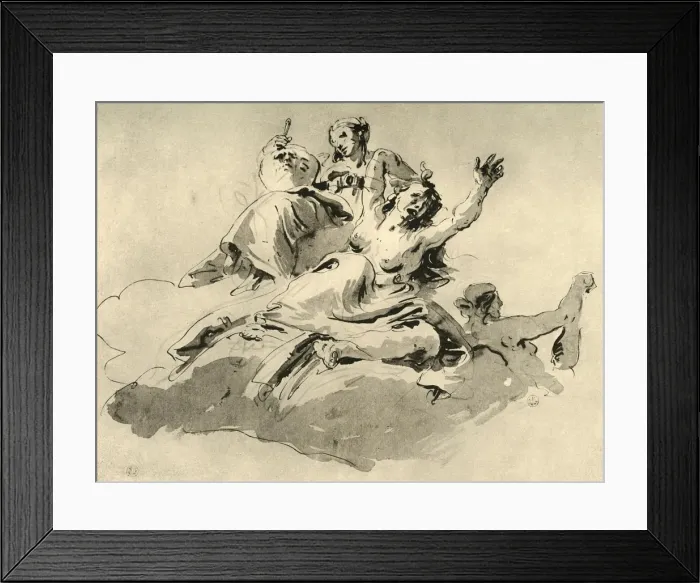 Framed Print : Three Women, mid 18th century, (1928). Artist: Giovanni Battista Tiepolo Framed Print : Three Women, mid 18th century, (1928). Artist: Giovanni Battista Tiepolo