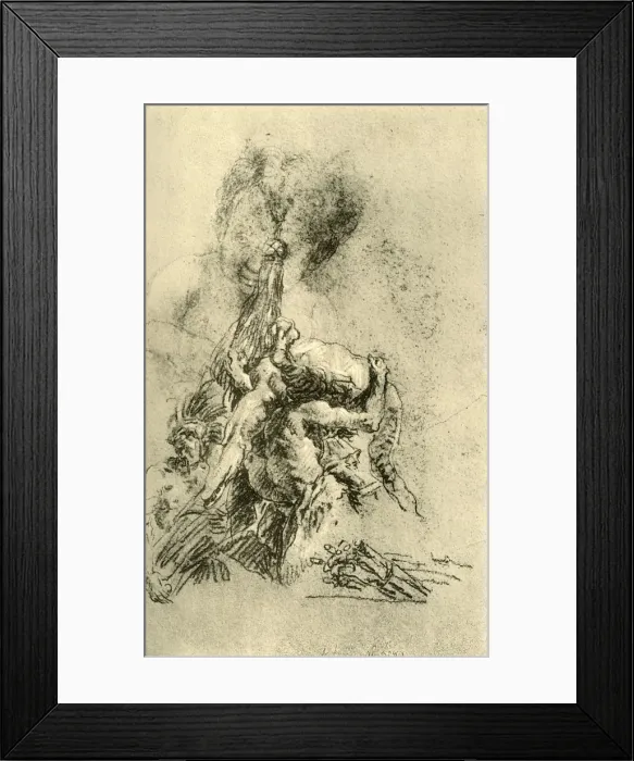 Framed Print : Man with a Crocodile on his back, 1752-1753, (1928). Artist: Giovanni Battista Tiepolo Framed Print : Man with a Crocodile on his back, 1752-1753, (1928). Artist: Giovanni Battista Tiepolo
