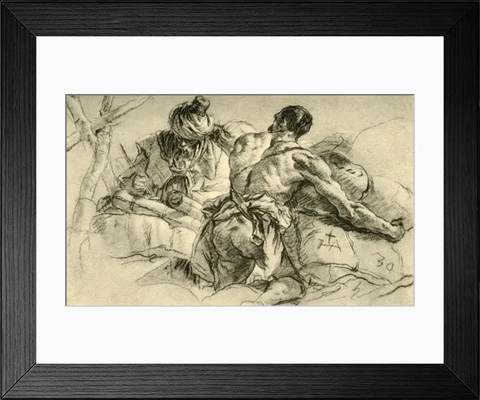 Framed Print : Oriental Merchants with Bales of Wares, 1753, (1928). Artist: Giovanni Battista Tiepolo Framed Print : Oriental Merchants with Bales of Wares, 1753, (1928). Artist: Giovanni Battista Tiepolo