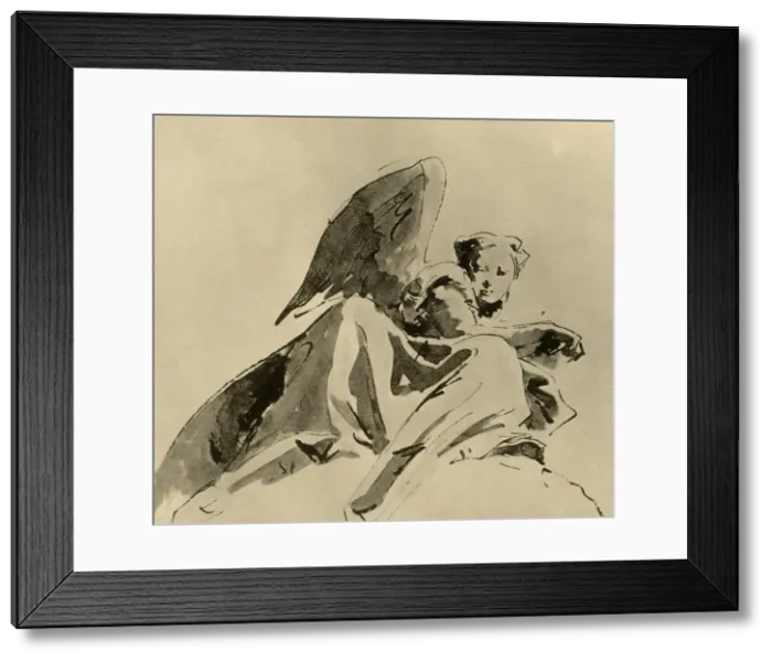 Framed Print : Angel, c1753-1762, (1928). Artist: Giovanni Battista Tiepolo Framed Print : Angel, c1753-1762, (1928). Artist: Giovanni Battista Tiepolo
