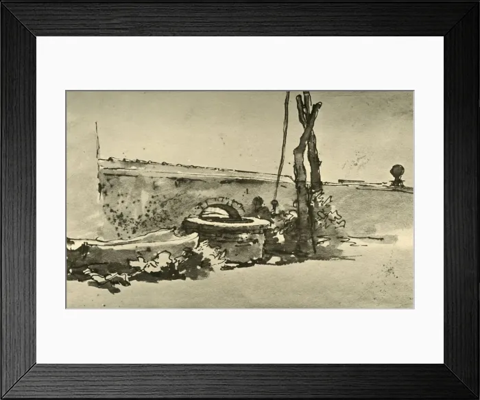 Framed Print : A Well, mid 18th century, (1928). Artist: Giovanni Battista Tiepolo Framed Print : A Well, mid 18th century, (1928). Artist: Giovanni Battista Tiepolo