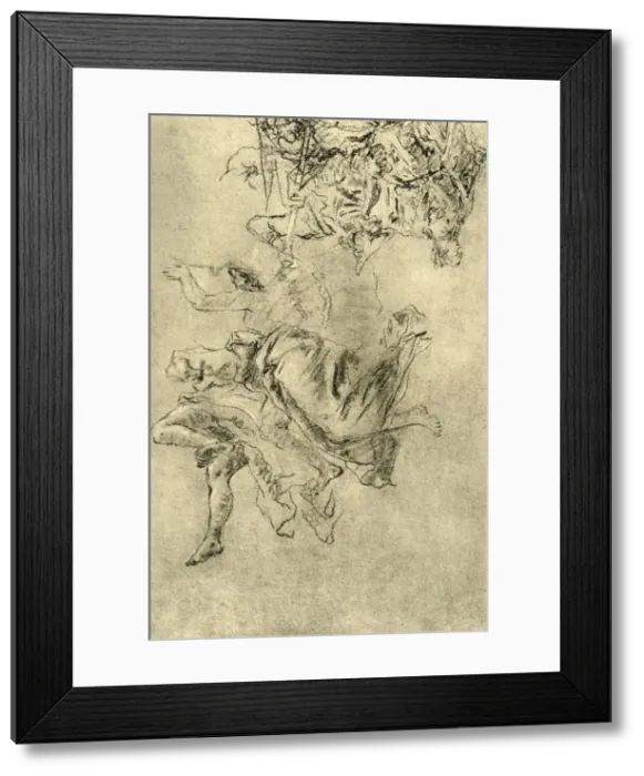 Framed Print : Hovering Geniuses, 1752-1753, (1928). Artist: Giovanni Battista Tiepolo Framed Print : Hovering Geniuses, 1752-1753, (1928). Artist: Giovanni Battista Tiepolo