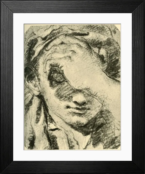 Framed Print : Head of a Young Woman, mid 18th century, (1928). Artist: Giovanni Battista Tiepolo Framed Print : Head of a Young Woman, mid 18th century, (1928). Artist: Giovanni Battista Tiepolo