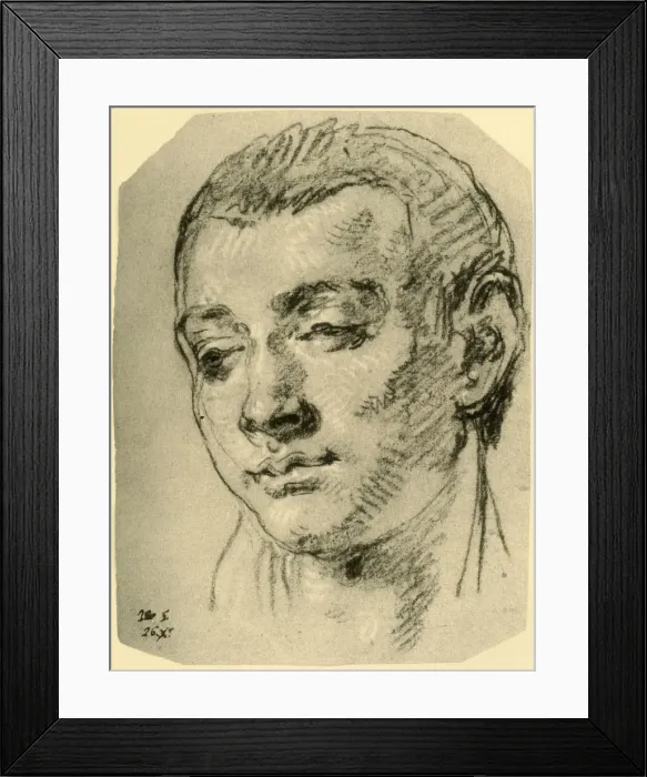 Framed Print : Head of a Boy, mid 18th century, (1928). Artist: Giovanni Battista Tiepolo Framed Print : Head of a Boy, mid 18th century, (1928). Artist: Giovanni Battista Tiepolo
