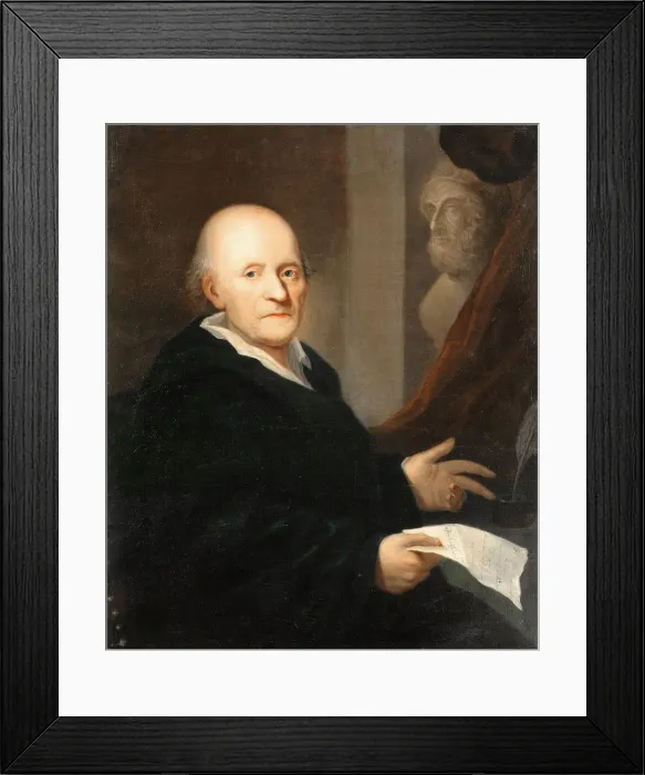 Framed Print : Portrait of Friedrich Gottlieb Klopstock (1724-1803), 1807. Creator: Barckhan, Johann Hieronymus Framed Print : Portrait of Friedrich Gottlieb Klopstock (1724-1803), 1807. Creator: Barckhan, Johann Hieronymus