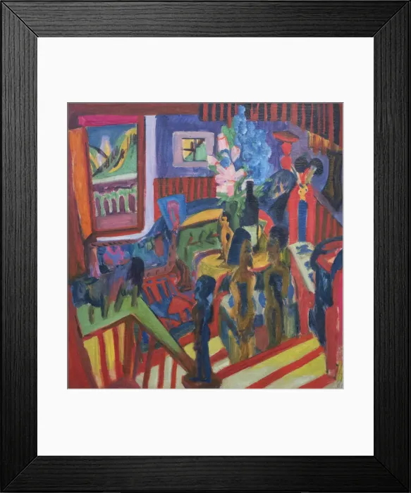 Framed Print : Corner of the studio, 1920. Creator: Kirchner, Ernst Ludwig (1880-1938) Framed Print : Corner of the studio, 1920. Creator: Kirchner, Ernst Ludwig (1880-1938)