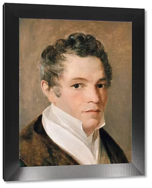 Portrait of Karl Friedrich Schinkel (1781-1841), ca 1820. Creator: Wolff, Johann Eduard (1786-1868)