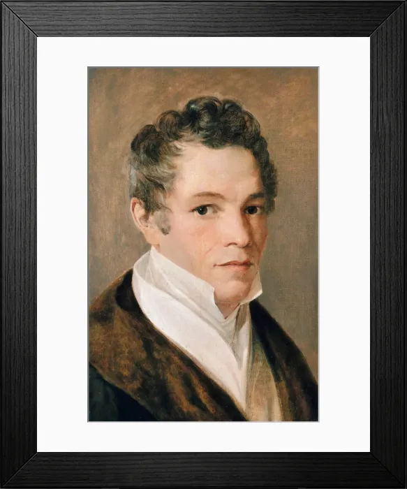 Framed Print : Portrait of Karl Friedrich Schinkel (1781-1841), ca 1820. Creator: Wolff, Johann Eduard (1786-1868) Framed Print : Portrait of Karl Friedrich Schinkel (1781-1841), ca 1820. Creator: Wolff, Johann Eduard (1786-1868)