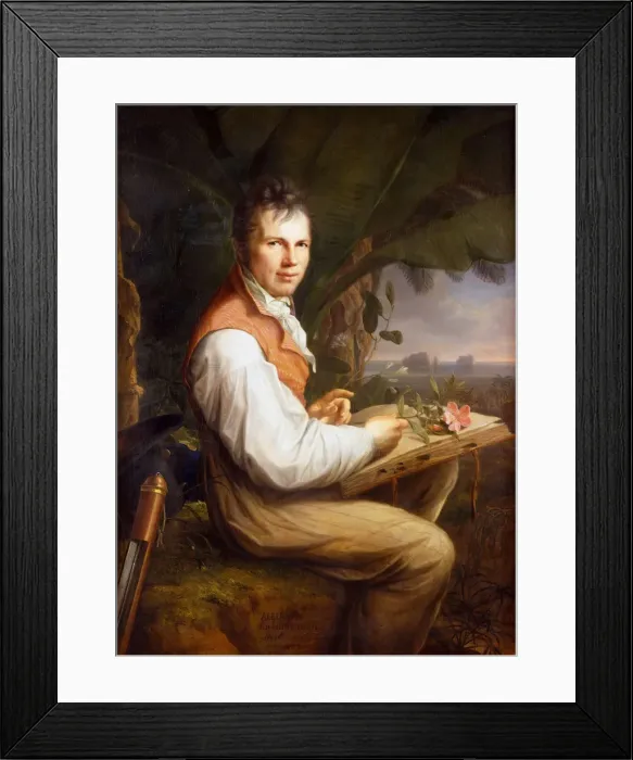 Framed Print : Portrait of Alexander von Humboldt (1769-1859), 1806. Creator: Weitsch, Friedrich Georg (1758-1828) Framed Print : Portrait of Alexander von Humboldt (1769-1859), 1806. Creator: Weitsch, Friedrich Georg (1758-1828)