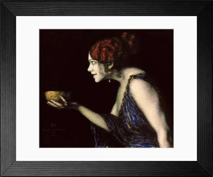 Framed Print : Tilla Durieux (1880-1971) as Circe, c. 1913. Creator: Stuck, Franz, Ritter von (1863-1928) Framed Print : Tilla Durieux (1880-1971) as Circe, c. 1913. Creator: Stuck, Franz, Ritter von (1863-1928)