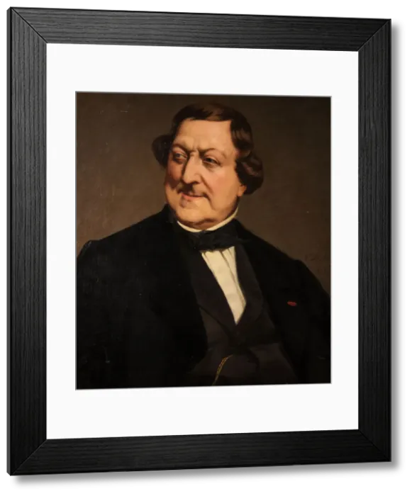 Framed Print : Portrait of the composer Gioachino Antonio Rossini (1792-1868), 1874. Creator: D Ancona Framed Print : Portrait of the composer Gioachino Antonio Rossini (1792-1868), 1874. Creator: D Ancona