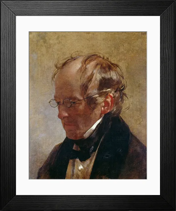 Framed Print : Portrait of Carl Christian Vogel von Vogelstein (1788-1868), 1837. Creator: Amerling Framed Print : Portrait of Carl Christian Vogel von Vogelstein (1788-1868), 1837. Creator: Amerling