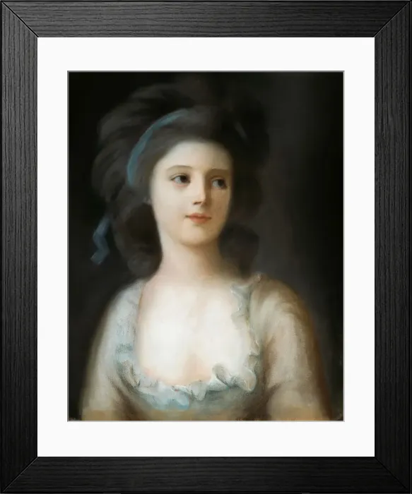 Framed Print : Portrait of Countess Zofia Potocka-Witt (1760-1822). Creator: Graff, Anton (1736-1813) Framed Print : Portrait of Countess Zofia Potocka-Witt (1760-1822). Creator: Graff, Anton (1736-1813)