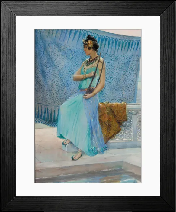 Framed Print : Algerian dancer or Salambo, 1910. Creator: Rochegrosse, Georges Antoine (1859-1938) Framed Print : Algerian dancer or Salambo, 1910. Creator: Rochegrosse, Georges Antoine (1859-1938)