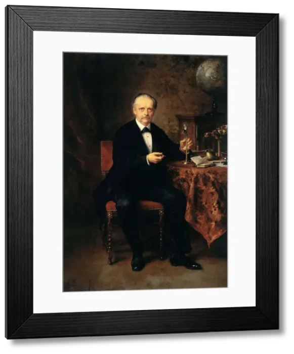 Framed Print : Portrait of Hermann Ludwig Ferdinand von Helmholtz (1821-1894), 1881. Creator: Knaus Framed Print : Portrait of Hermann Ludwig Ferdinand von Helmholtz (1821-1894), 1881. Creator: Knaus