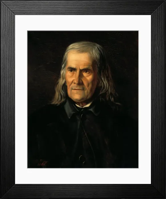 Framed Print : Portrait of Friedrich Rückert (1788-1866), 1864. Creator: Froriep, Bertha (1833-1920) Framed Print : Portrait of Friedrich Rückert (1788-1866), 1864. Creator: Froriep, Bertha (1833-1920)