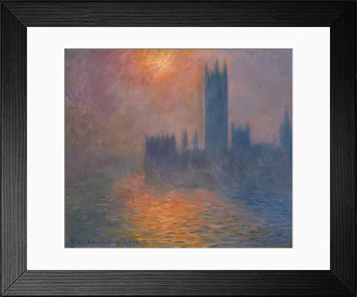 Framed Print : Houses of Parliament. Sunset, 1900-1901. Creator: Monet, Claude (1840-1926) Framed Print : Houses of Parliament. Sunset, 1900-1901. Creator: Monet, Claude (1840-1926)