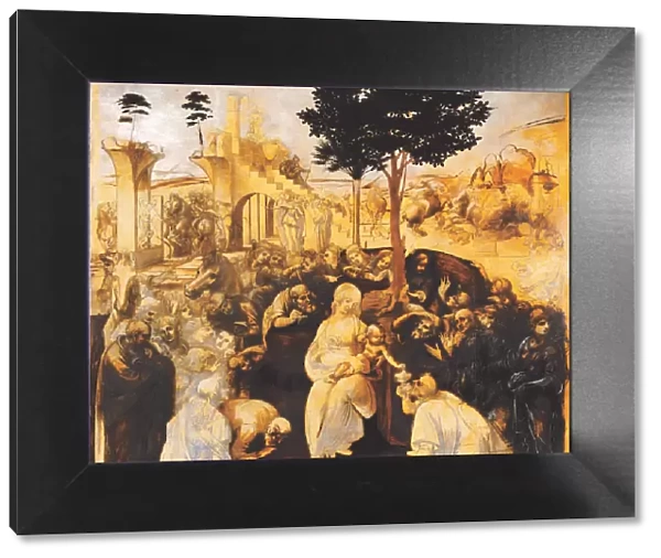 The Adoration of the Magi (After restoration), 1481-1482. Creator: Leonardo da Vinci (1452-1519)