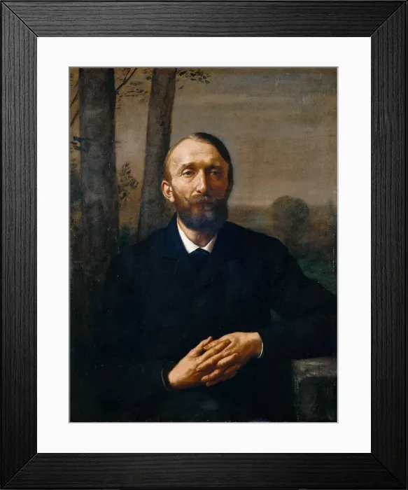 Framed Print : Portrait of Konrad Fiedler (1841-1895), 1884. Creator: Thoma, Hans (1839-1924) Framed Print : Portrait of Konrad Fiedler (1841-1895), 1884. Creator: Thoma, Hans (1839-1924)