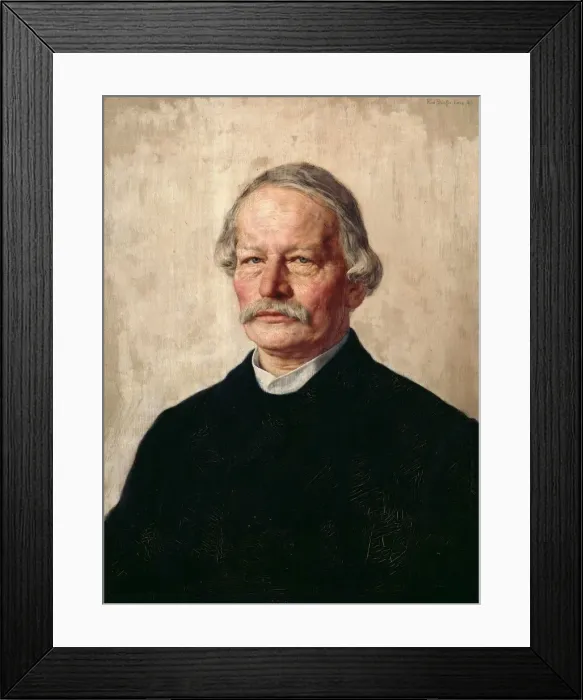 Framed Print : Portrait of Gustav Freytag (1816-1895), 1886-1887. Creator: Stauffer-Bern, Karl (1857-1891) Framed Print : Portrait of Gustav Freytag (1816-1895), 1886-1887. Creator: Stauffer-Bern, Karl (1857-1891)