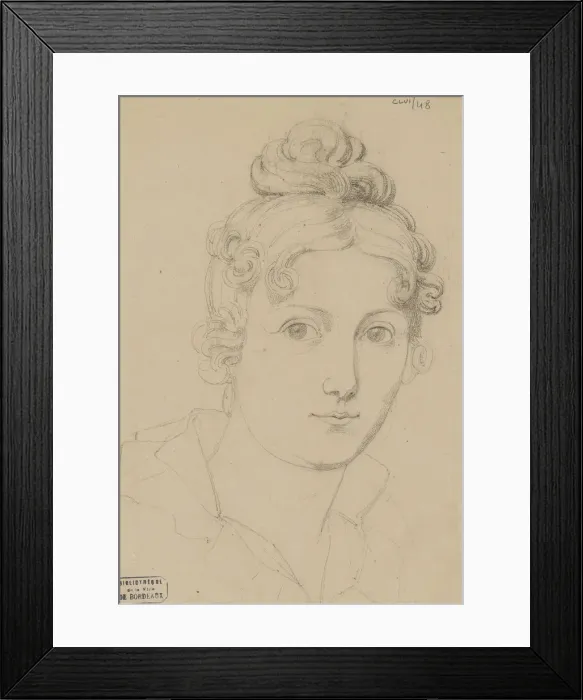 Framed Print : Self-Portrait, c. 1830. Creator: Rosario Weiss Zorrilla, Maria del (1814-1843) Framed Print : Self-Portrait, c. 1830. Creator: Rosario Weiss Zorrilla, Maria del (1814-1843)