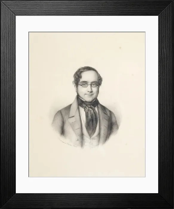 Framed Print : Portrait of Ramon de Mesonero Romanos (1803-1882), 1842. Creator: Rosario Weiss Zorrilla Framed Print : Portrait of Ramon de Mesonero Romanos (1803-1882), 1842. Creator: Rosario Weiss Zorrilla