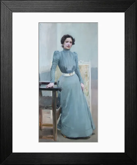 Framed Print : Clotilde in a grey dress, 1900. Creator: Sorolla y Bastida, Joaquin (1863-1923) Framed Print : Clotilde in a grey dress, 1900. Creator: Sorolla y Bastida, Joaquin (1863-1923)