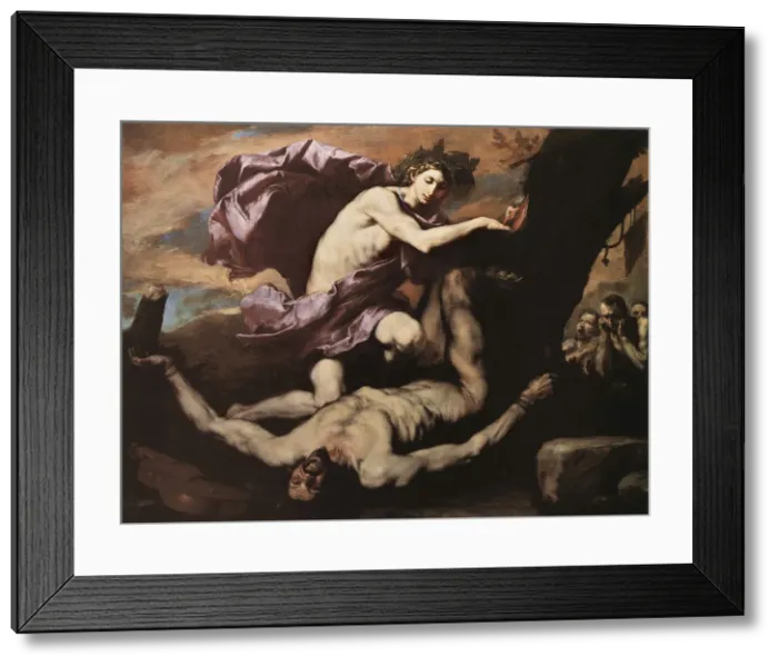 Framed Print : Apollo and Marsyas, 1637. Creator: Ribera, Jose, de (1591-1652) Framed Print : Apollo and Marsyas, 1637. Creator: Ribera, Jose, de (1591-1652)