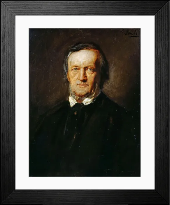 Framed Print : Portrait of Richard Wagner (1813-1883). Creator: Lenbach, Franz, von (1836-1904) Framed Print : Portrait of Richard Wagner (1813-1883). Creator: Lenbach, Franz, von (1836-1904)