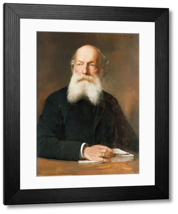 Framed Print : Portrait of Friedrich August Kekule von Stradonitz, (1829-1896), 1890. Creator: Angeli Framed Print : Portrait of Friedrich August Kekule von Stradonitz, (1829-1896), 1890. Creator: Angeli