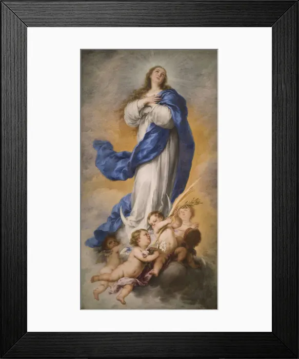 Framed Print : The Immaculate Conception of the Virgin, 1670s. Creator: Murillo, Bartolome Esteban Framed Print : The Immaculate Conception of the Virgin, 1670s. Creator: Murillo, Bartolome Esteban