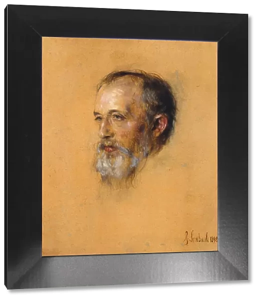 Portrait of the conductor and composer Hermann Levi (1839-1900), 1898. Creator: Lenbach