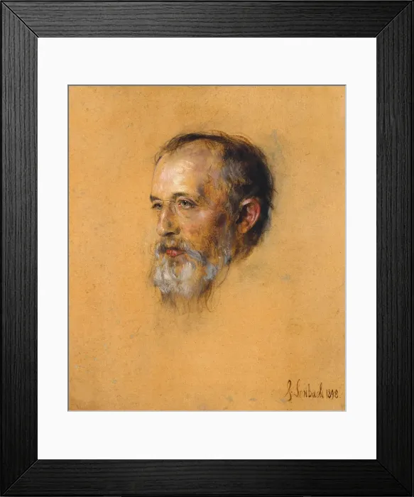 Framed Print : Portrait of the conductor and composer Hermann Levi (1839-1900), 1898. Creator: Lenbach Framed Print : Portrait of the conductor and composer Hermann Levi (1839-1900), 1898. Creator: Lenbach