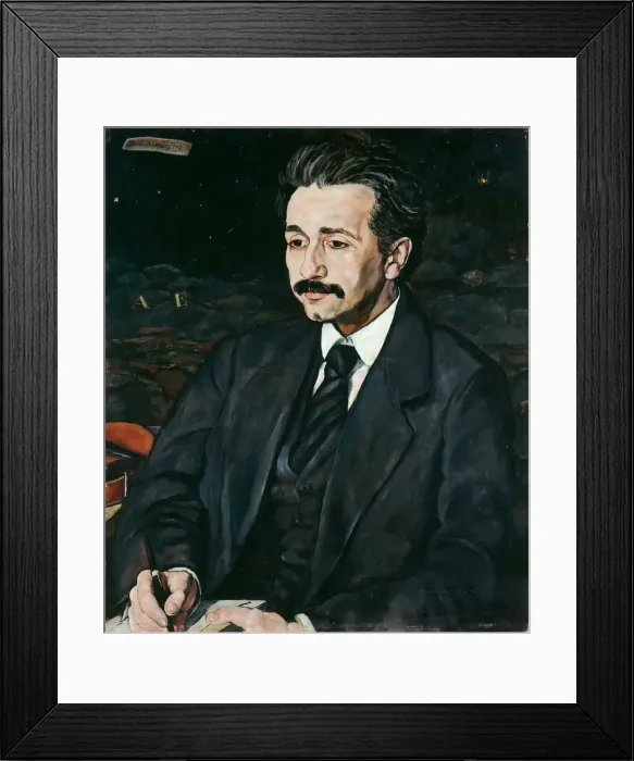 Framed Print : Portrait of Albert Einstein (1879-1955), 1917. Creator: Büttner, Erich (1889-1936) Framed Print : Portrait of Albert Einstein (1879-1955), 1917. Creator: Büttner, Erich (1889-1936)