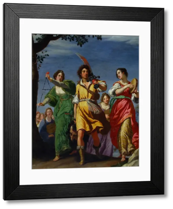 Framed Print : The Triumph of David, 1610. Creator: Rosselli, Matteo (1578-1650) Framed Print : The Triumph of David, 1610. Creator: Rosselli, Matteo (1578-1650)
