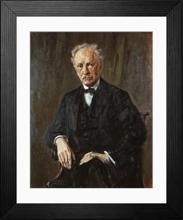 Framed Print : Portrait of the composer Richard Georg Strauss (1864-1949), 1918. Creator: Liebermann Framed Print : Portrait of the composer Richard Georg Strauss (1864-1949), 1918. Creator: Liebermann