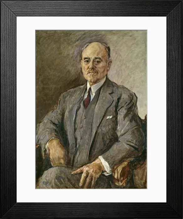 Framed Print : Portrait of Hermann Sudermann (1857-1928), 1927. Creator: Slevogt, Max (1868-1932) Framed Print : Portrait of Hermann Sudermann (1857-1928), 1927. Creator: Slevogt, Max (1868-1932)