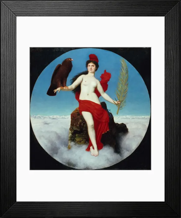 Framed Print : The Freedom (Helvetia), 1891. Creator: Bocklin, Arnold (1827-1901) Framed Print : The Freedom (Helvetia), 1891. Creator: Bocklin, Arnold (1827-1901)
