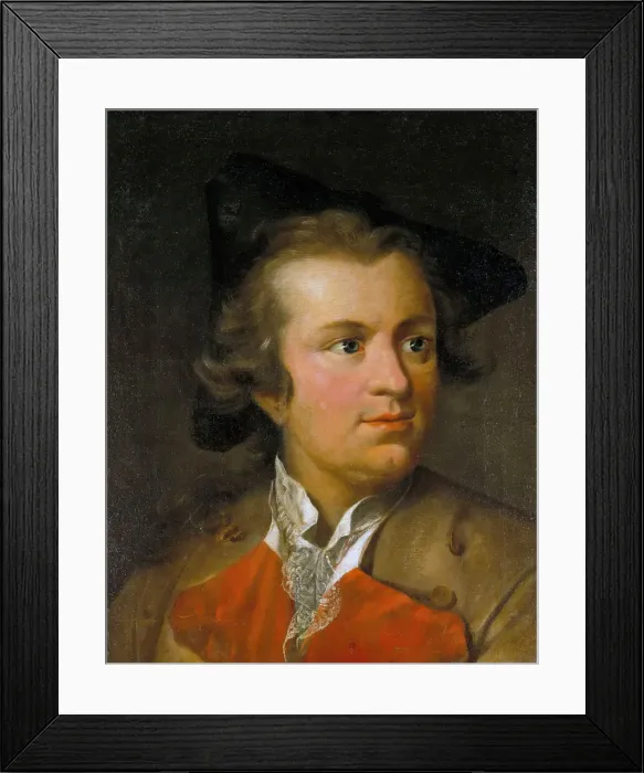 Framed Print : Portrait of Gotthold Ephraim Lessing (1729-1781), c. 1755. Creator: Tischbein, Johann Heinrich Framed Print : Portrait of Gotthold Ephraim Lessing (1729-1781), c. 1755. Creator: Tischbein, Johann Heinrich