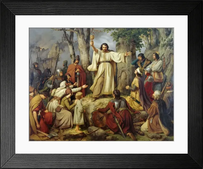 Framed Print : The Hussite Sermon, 1836. Creator: Lessing, Carl Friedrich (1808-1880) Framed Print : The Hussite Sermon, 1836. Creator: Lessing, Carl Friedrich (1808-1880)