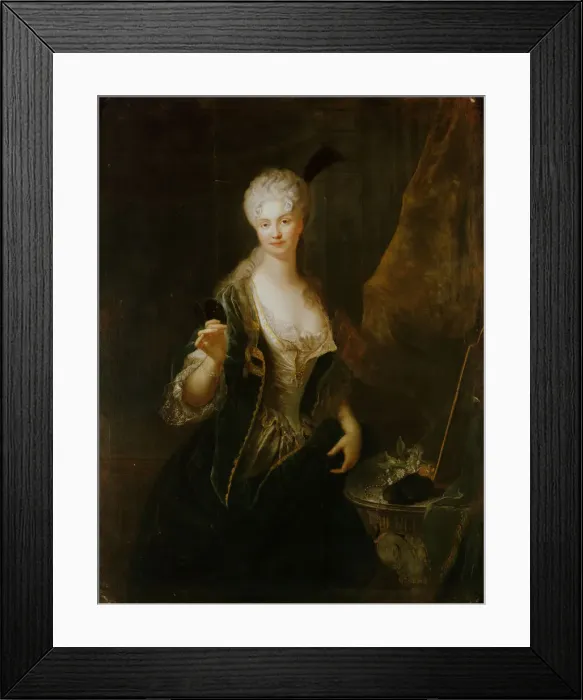Framed Print : Portrait of Dorothea Luise os Wittenhorst-Sonsfeld (1681-1746). Creator: Pesne, Antoine (1683-1757) Framed Print : Portrait of Dorothea Luise os Wittenhorst-Sonsfeld (1681-1746). Creator: Pesne, Antoine (1683-1757)