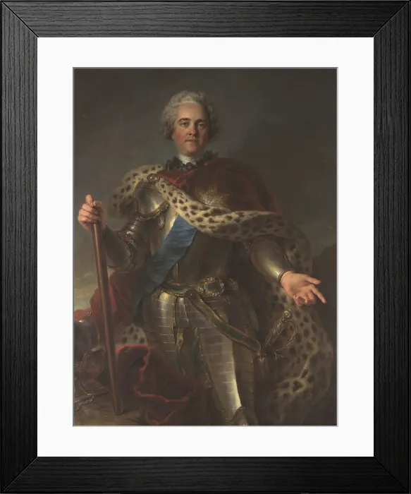 Framed Print : Portrait of Maurice de Saxe (1696-1750), Marshal of France, ca 1735-1739. Creator: Coypel Framed Print : Portrait of Maurice de Saxe (1696-1750), Marshal of France, ca 1735-1739. Creator: Coypel