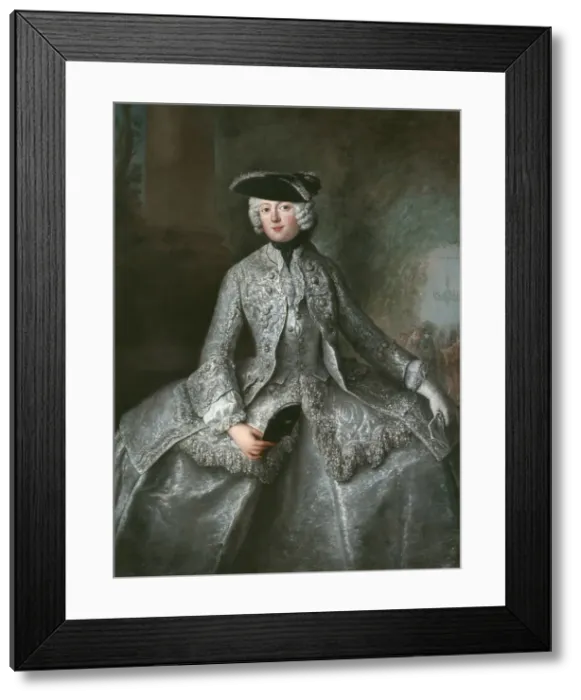 Framed Print : Portrait of Princess Anna Amalia of Prussia (1723-1787), Abbess of Quedlinburg, ca 1744 Framed Print : Portrait of Princess Anna Amalia of Prussia (1723-1787), Abbess of Quedlinburg, ca 1744